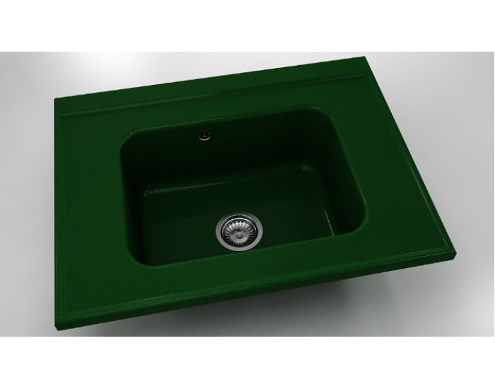Mивка Classic 219, Polymer marble, 09 Зелен гранит, с включен сифон
