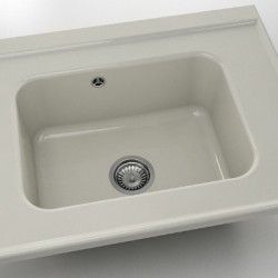  Mивка Classic 219, Polymer marble, 11 Сив гранит, с включен сифон  - Кухня