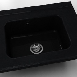  Mивка Classic 219, Polymer marble, 12 Черен гранит, с включен сифон  - Кухня