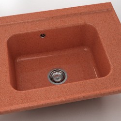  Mивка Classic 219, Granicite, 239 Dark selmon, с включен сифон  - Кухня