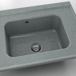  Mивка Classic 219, Granicite, 251 City Grey, с включен сифон  - Кухня