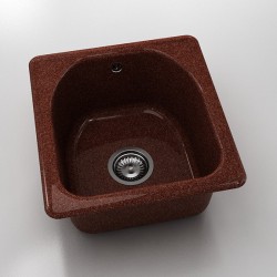 Кръгла мивка Classic 217, Granicite, 939 Brick wall , с включен сифон  - Мивки