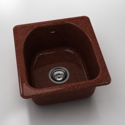 Кръгла мивка Classic 217, Granicite, 939 Brick wall , с включен сифон  - FAT
