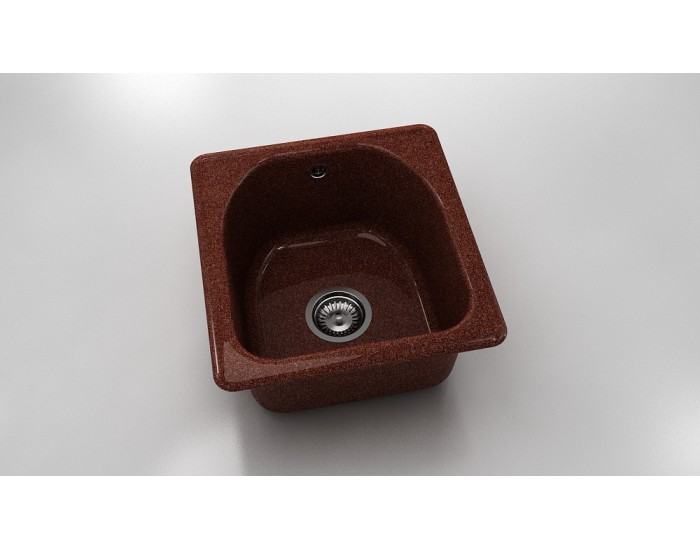 Кръгла мивка Classic 217, Granicite, 939 Brick wall , с включен сифон