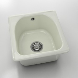 Мивка Classic 217, Polymer marble, 02 Полярен гранит, с включен сифон - FAT