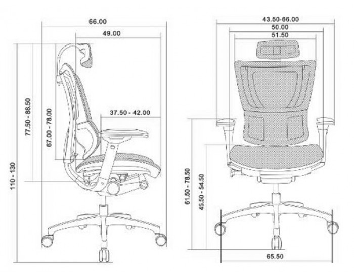 Мениджърски офис стол U-body