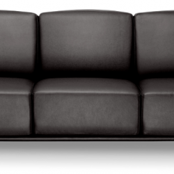 Триместен диван Classic, черен - Дивани