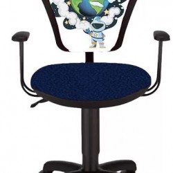 Детски стол Ministyle Black Astro Around the Eart - Офис столове