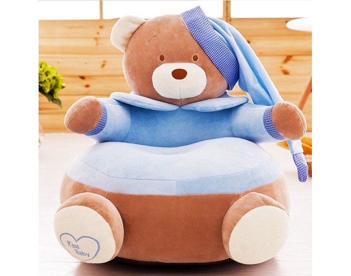 Детски плюшен фотьойл Smart Blue Bear