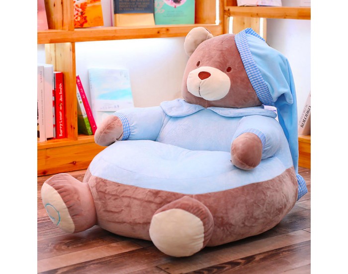 Детски плюшен фотьойл Smart Blue Bear Детски плюшен фотьойл Smart Blue Bear