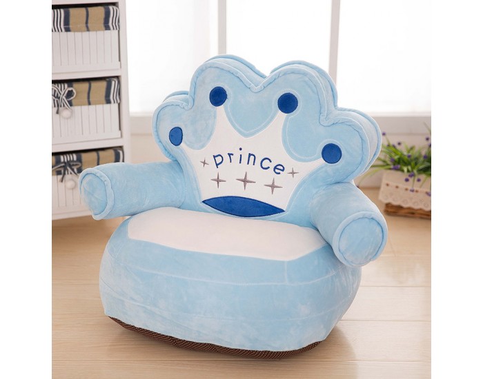 Детски плюшен фотьойл Smart Blue Prince Детски плюшен фотьойл Smart Blue Prince