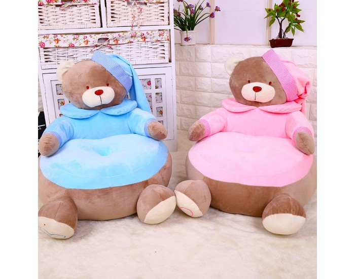 Детски плюшен фотьойл Smart Pink Bear