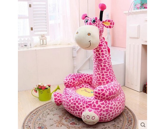 Детски плюшен фотьойл Smart Pink Giraffe