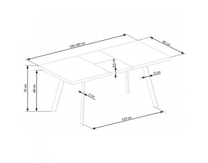 Разтегателна трапезна маса BM-Berlin 1 Разтегателна трапезна маса BM-Berlin 1