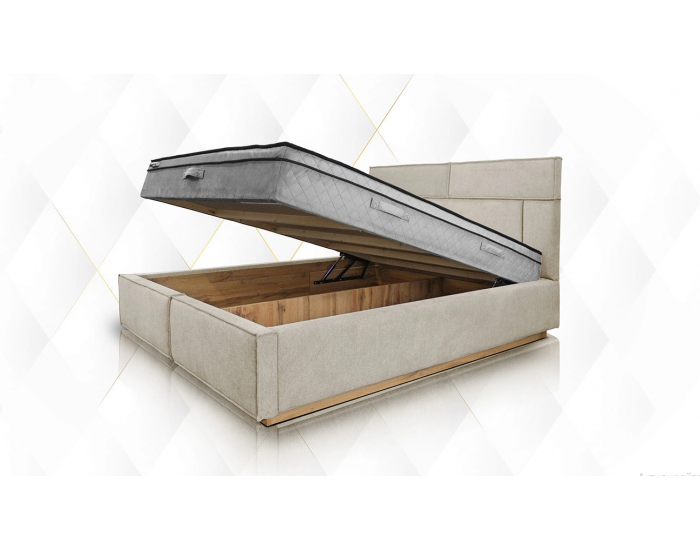 Тапицирана спалня модел Джорджия 160/200, Бежова