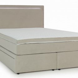 Легло Irnika Box Spring с табла и чекмеджета - Тапицирани легла