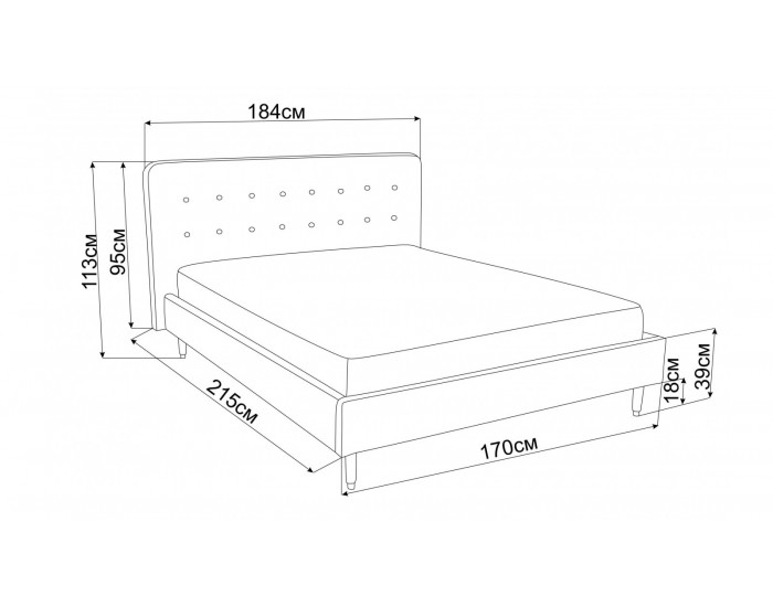 Легло Himara Box Spring с табла Vyara