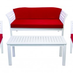 Сет BM-Venus, цвят Бял, мебели от Буков масив - Комплекти за външни условия