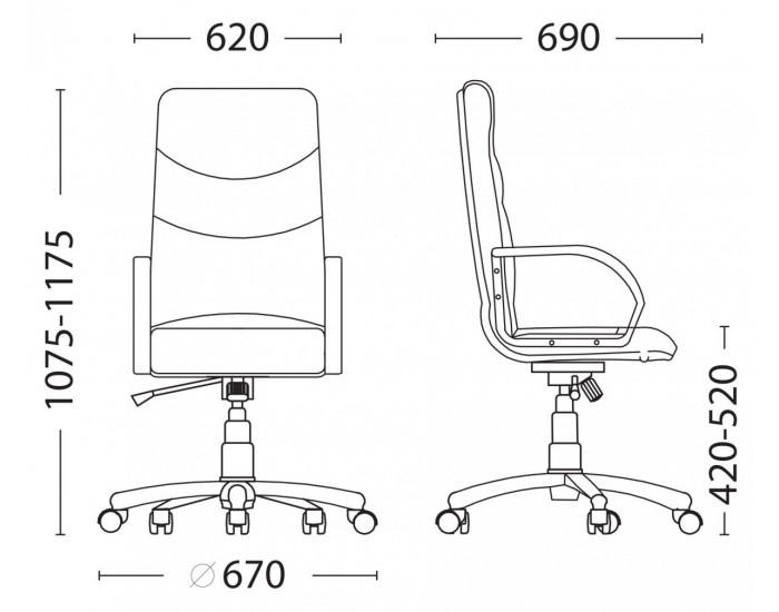 Мениджърски офис стол Factor ECO