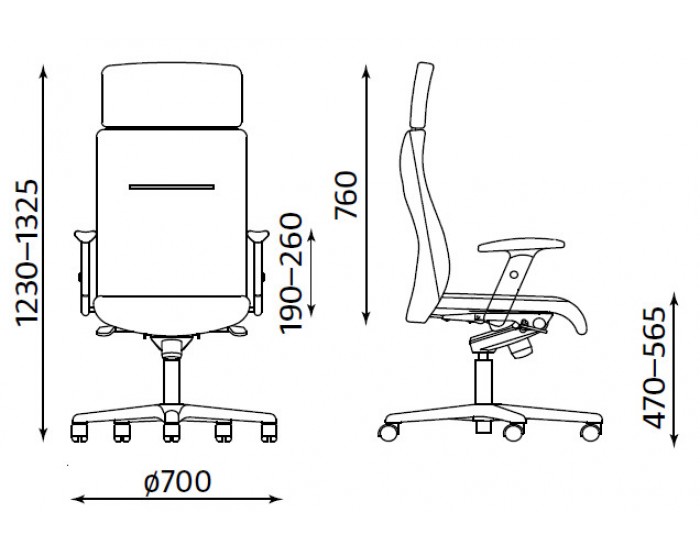 Мениджърски офис стол Neo Lux