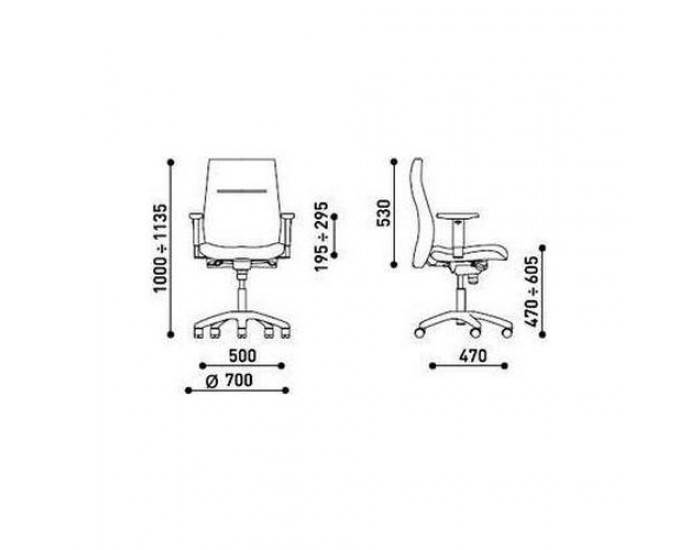 Мениджърски офис стол Orlando HB