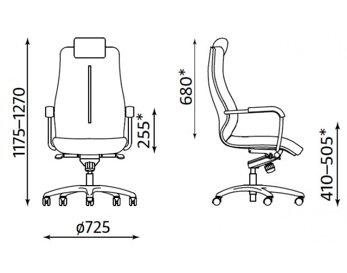 Мениджърски офис стол Sonata 24/7