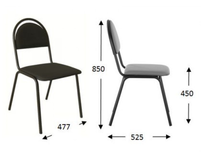 Посетителски офис стол Seven V-U