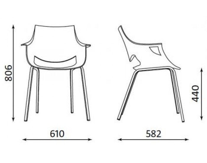 Посетителски офис стол Fano