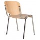 Посетителски офис стол Iso wood chrome