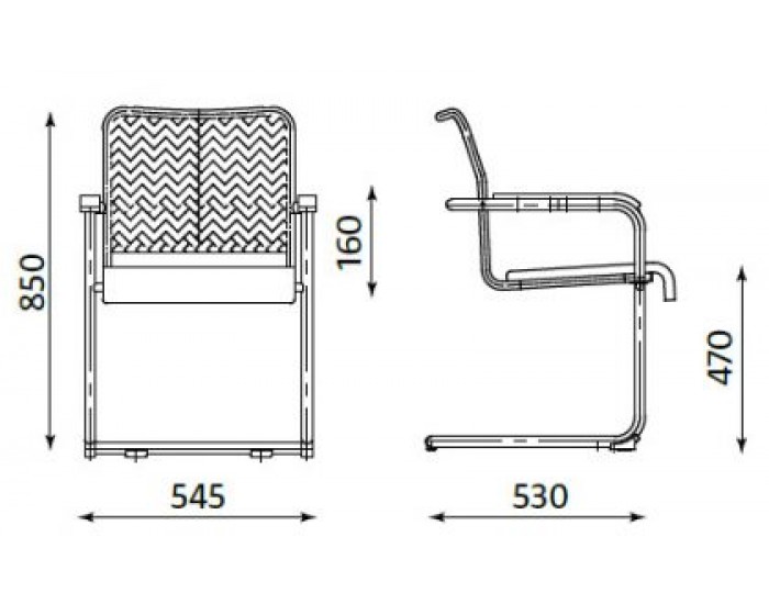 Посетителски офис стол Rumba Net