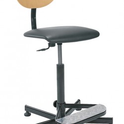 Работен офис стол Werek Seat Plus Foot Base (еко кожа) - Офис столове