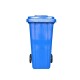 Пластмасова кофа за отпадъци на колела, , 120 литра, синя