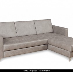 Ъглов диван Alba BM, с ракла, разтегателен - Мека мебел