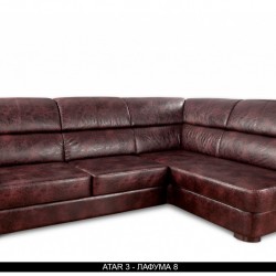 Ъглов диван Bristol BM, с ракла, разтегателен - Мека мебел