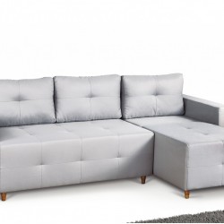 Ъглов диван Domino BM, с ракла, разтегателен - Мека мебел