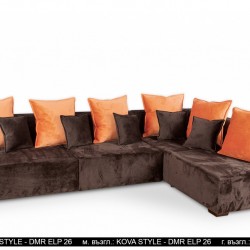 Ъглов диван Leonardo M4 BM, с ракла, разтегателен - Мека мебел