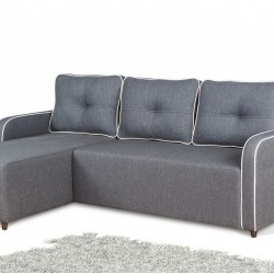 Ъглов диван Mini BM,  с ракла, разтегателен - Мека мебел