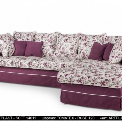 Ъглов диван Nansi, с ракла, разтегателен - Мека мебел
