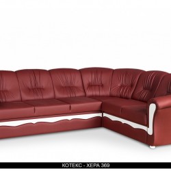 Ъглов диван Style BM, разтегателен с чекмедже - Мека мебел