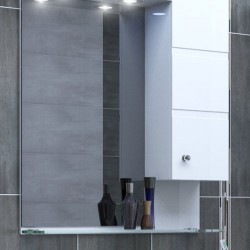 Горен шкаф за баня Emona, LED осветление - Шкафове за баня