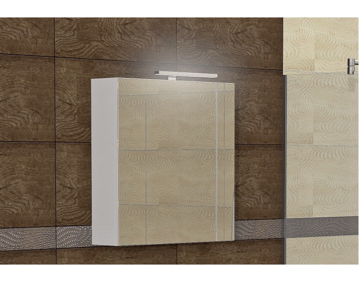 Горен шкаф за баня Tonik, LED осветление