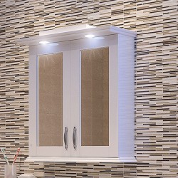 Горен шкаф за баня Viktoria, LED осветление - Triano