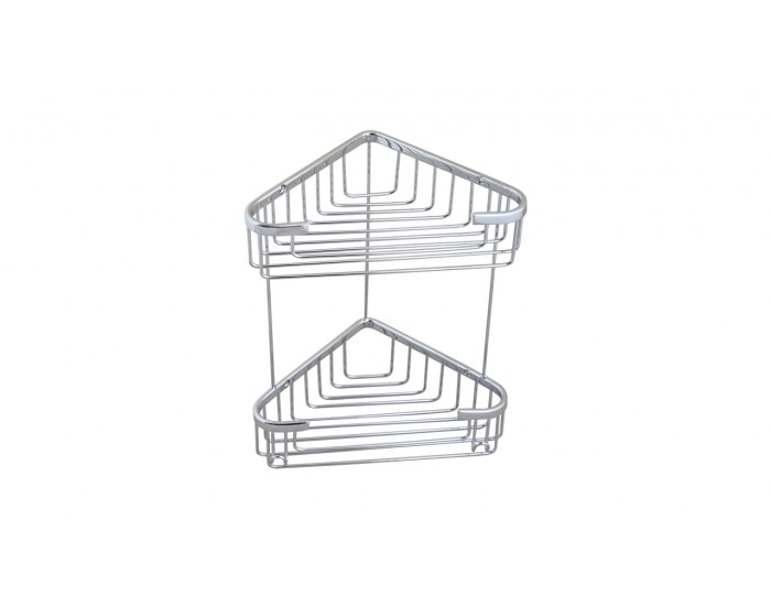 Двойна етажерка модел 209, ъглова - мрежа