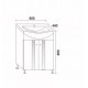 Долен шкаф за баня Flora, PVC