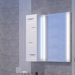 Горен шкаф за баня модел light, PVC  - Шкафове за баня
