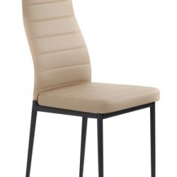 Трапезен стол Мебели Богдан модел 1-BM70 светло кафяв с жълт отенък, размер: 52/40/97 см - Топ оферти