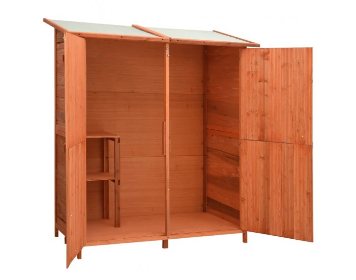 Sonata Навес за градински инструменти 136x75x160 см чам масив