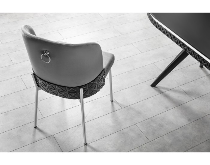 Трапезен стол Barcelona, сив