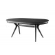 Комплект маса + 6 стола Barcelona, черен