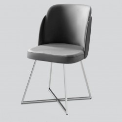 Трапезен стол Efsane, сив - Трапезни столове